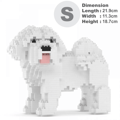 Coton de Tulear Dog Sculptures - LAminifigs , lego style jekca building set