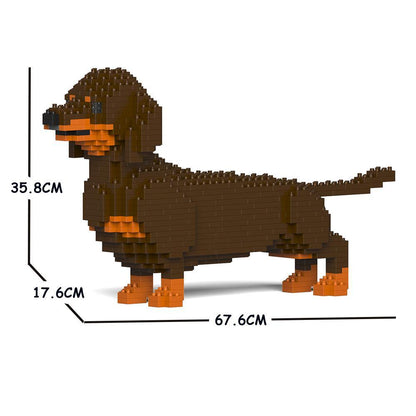 Dachshund Dog Sculptures - LAminifigs , lego style jekca building set