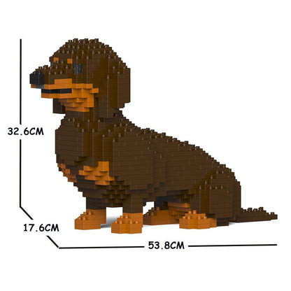 Dachshund Dog Sculptures - LAminifigs , lego style jekca building set