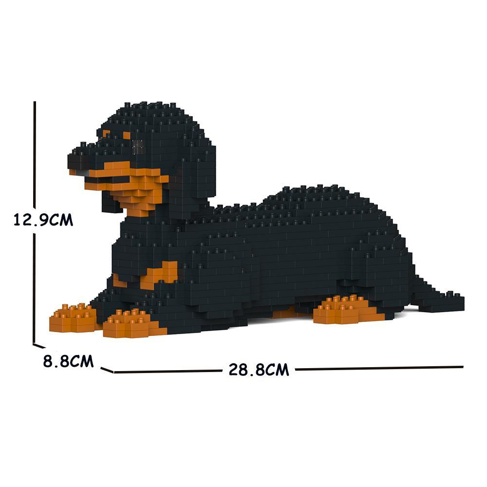 Dachshund Dog Sculptures - LAminifigs , lego style jekca building set