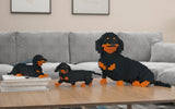 Dachshund Dog Sculptures - LAminifigs , lego style jekca building set