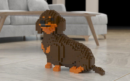 Dachshund Dog Sculptures - LAminifigs , lego style jekca building set