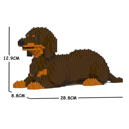 Dachshund Dog Sculptures - LAminifigs , lego style jekca building set