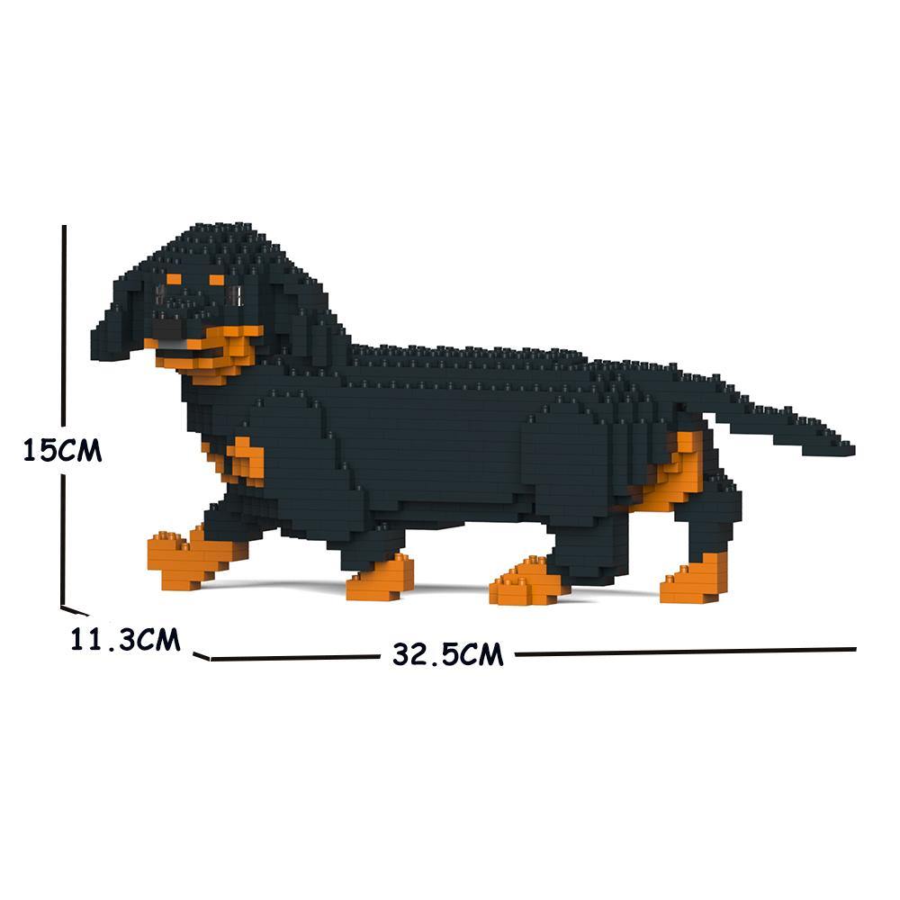 Dachshund Dog Sculptures - LAminifigs , lego style jekca building set