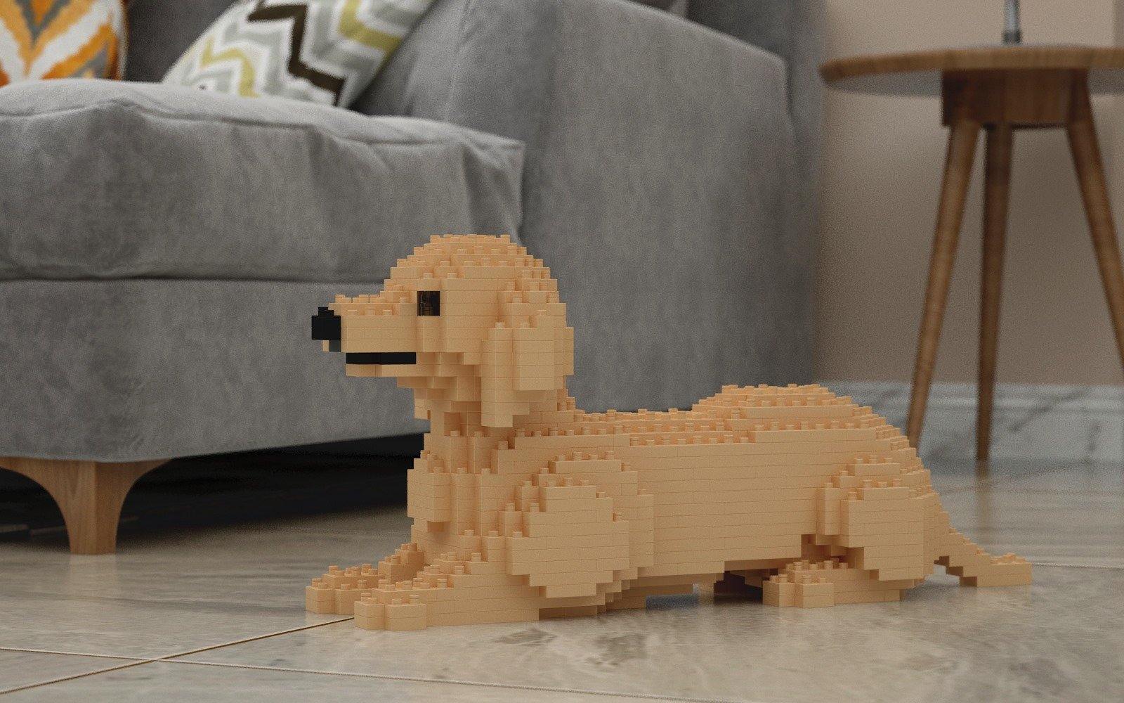 Dachshund Dog Sculptures - LAminifigs , lego style jekca building set