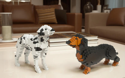 Dachshund Dog Sculptures - LAminifigs , lego style jekca building set