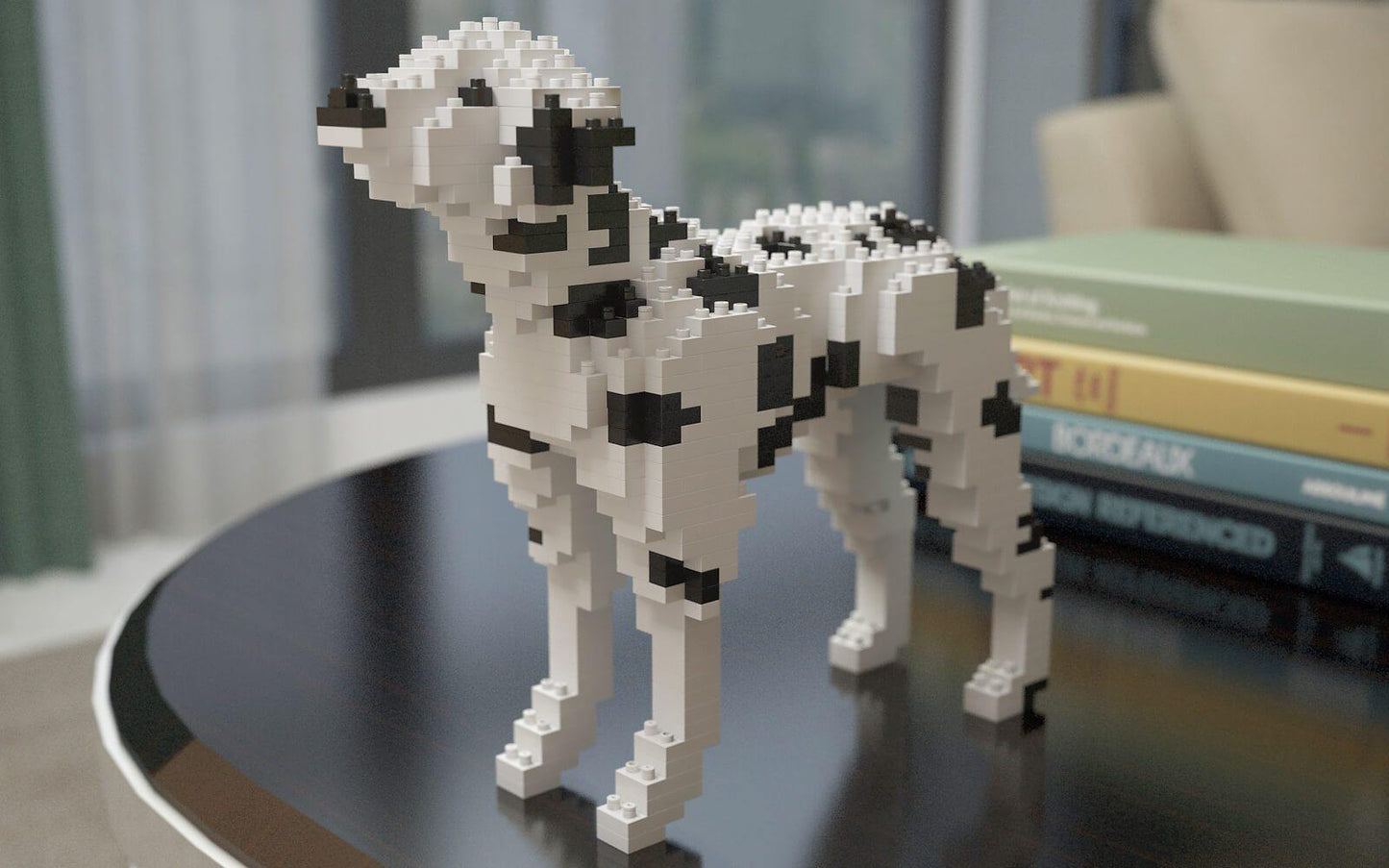 Dalmatian Dog Sculptures - LAminifigs , lego style jekca building set