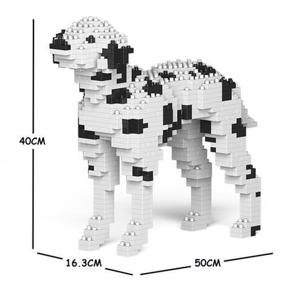 Dalmatian Dog Sculptures - LAminifigs , lego style jekca building set