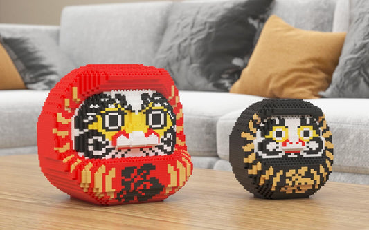 Daruma Dolls Sculptures - LAminifigs , lego style jekca building set