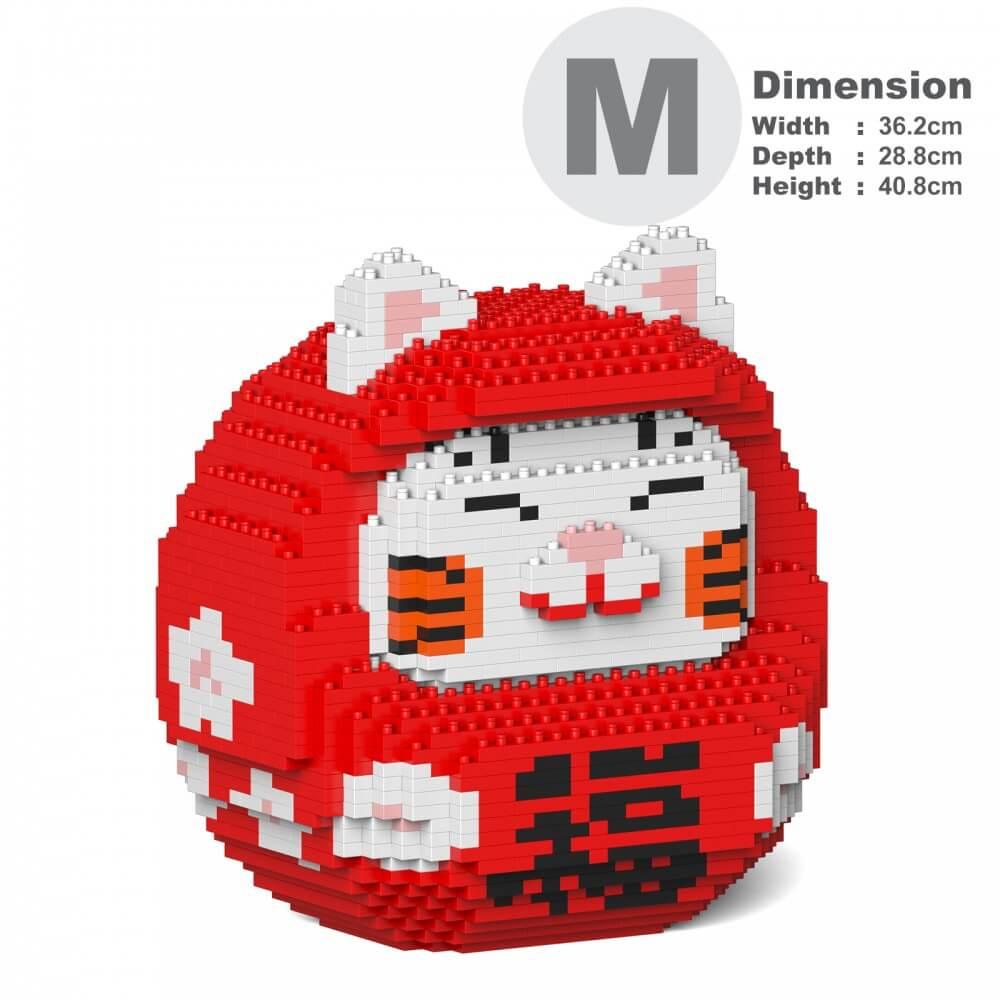 Daruma Maneki Neko Sculptures - LAminifigs , lego style jekca building set