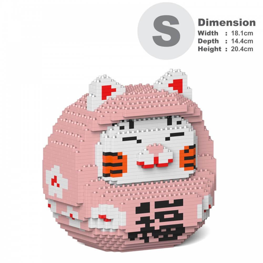 Daruma Maneki Neko Sculptures - LAminifigs , lego style jekca building set