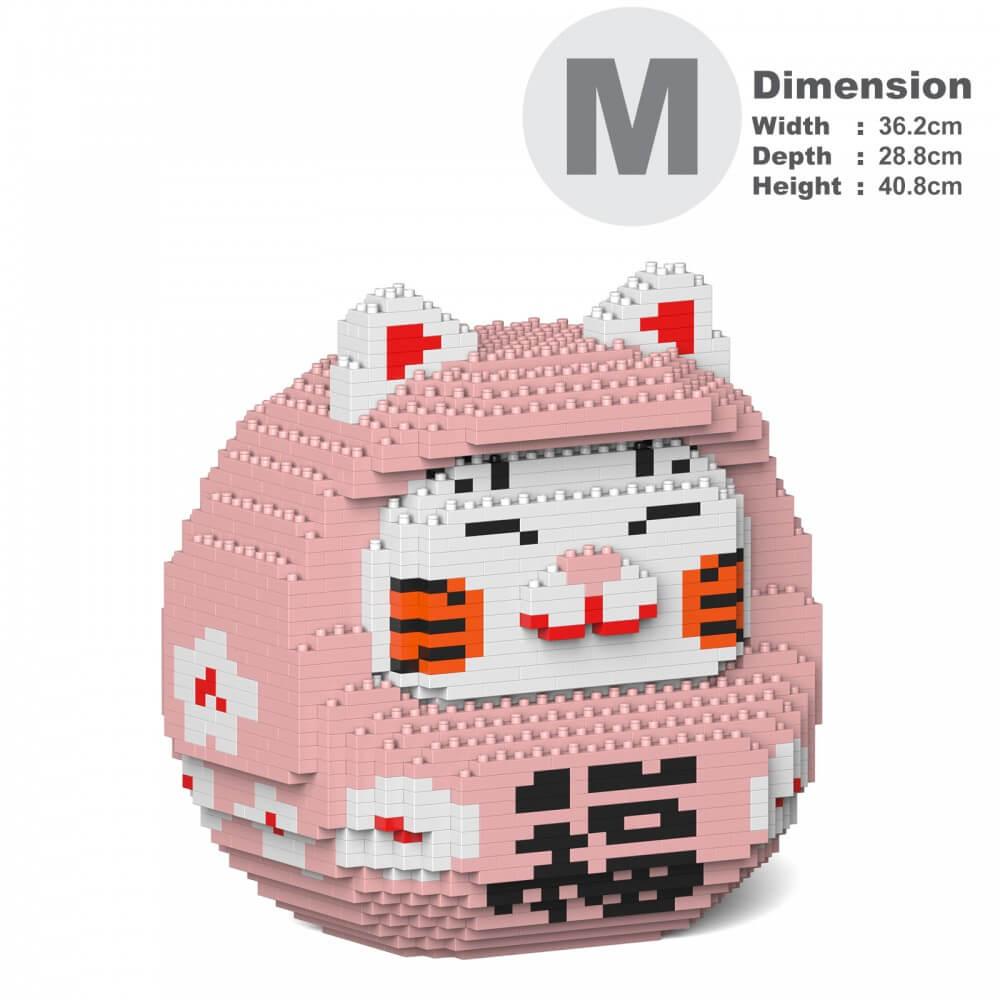 Daruma Maneki Neko Sculptures - LAminifigs , lego style jekca building set