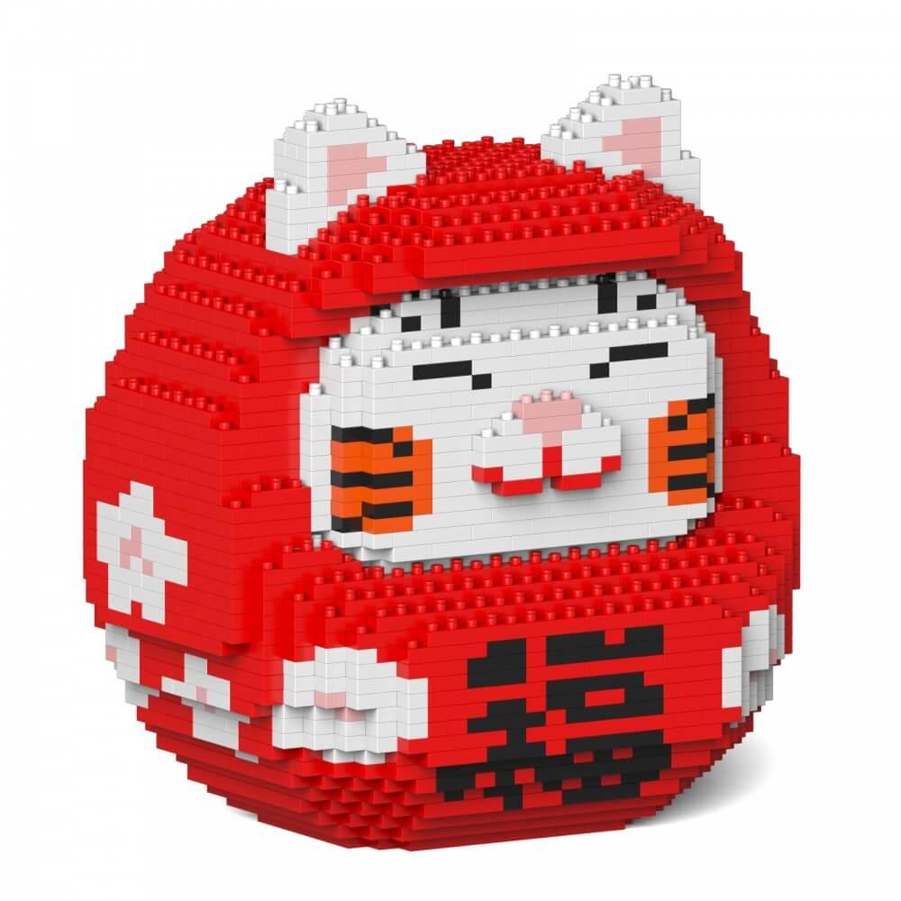 Daruma Maneki Neko Sculptures - LAminifigs , lego style jekca building set