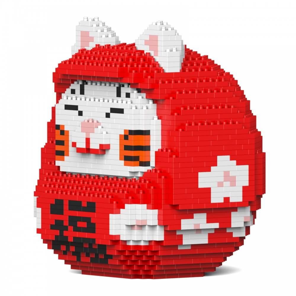 Daruma Maneki Neko Sculptures - LAminifigs , lego style jekca building set