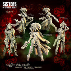 Daughters of the Crucible - Day of the Dead Edition - Troops - LAminifigs , lego style jekca building set