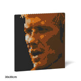 David Beckham Brick Paintings - LAminifigs , lego style jekca building set