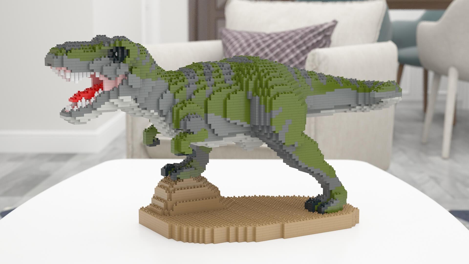 Dinosaurs Sculptures - LAminifigs , lego style jekca building set