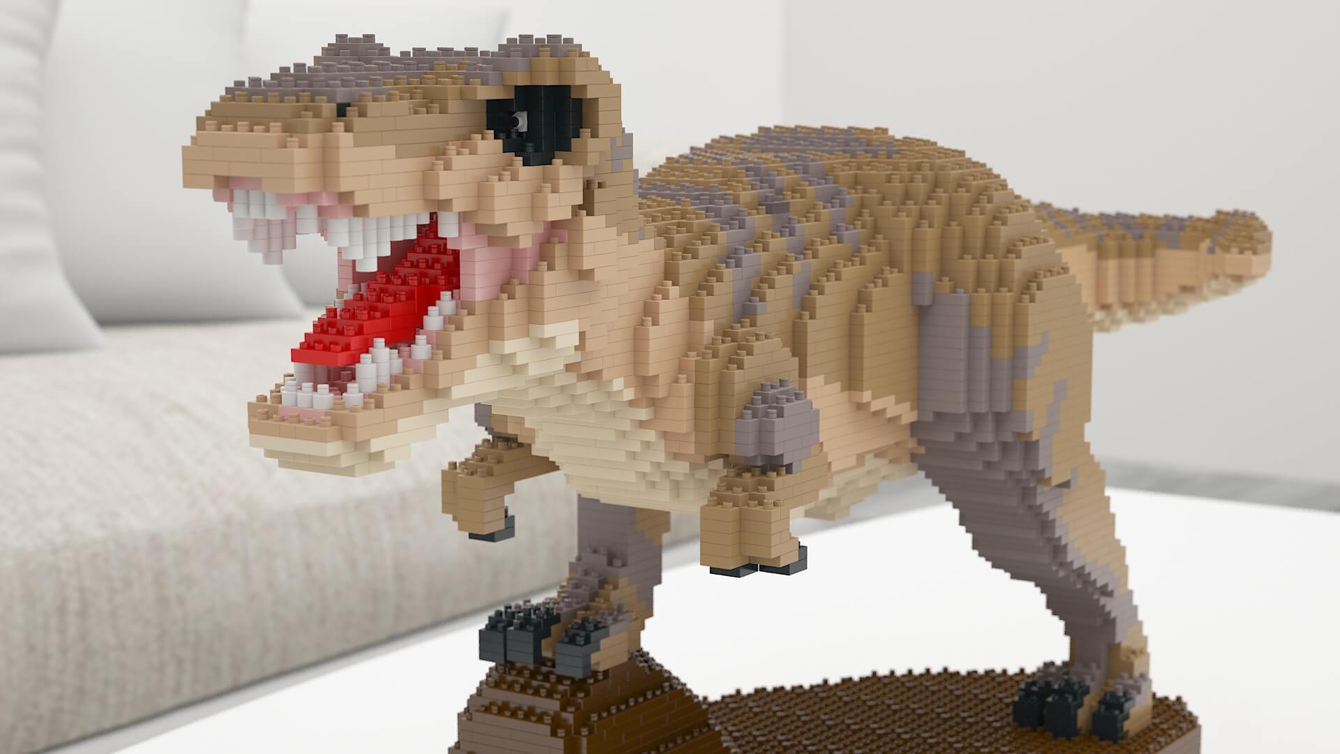 Dinosaurs Sculptures - LAminifigs , lego style jekca building set