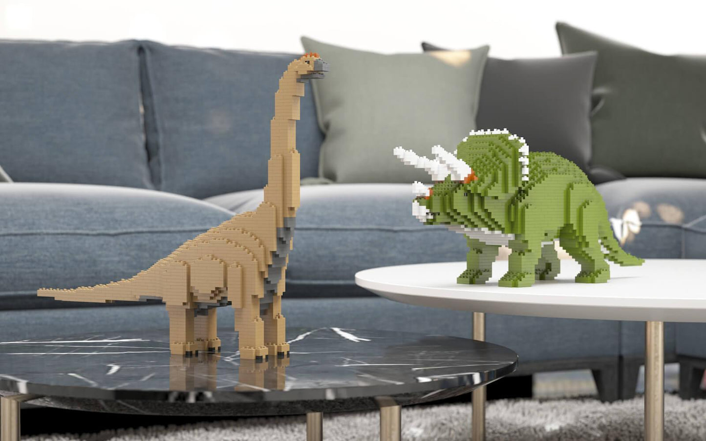 Dinosaurs Sculptures - LAminifigs , lego style jekca building set