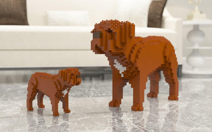 Dogue De Bordeaux Dog Sculptures - LAminifigs , lego style jekca building set