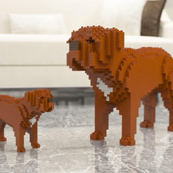 Dogue De Bordeaux Dog Sculptures - LAminifigs , lego style jekca building set