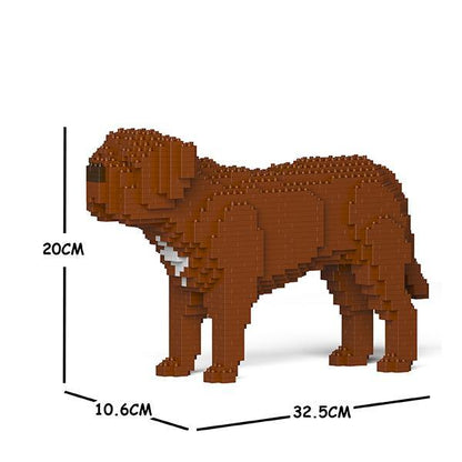 Dogue De Bordeaux Dog Sculptures - LAminifigs , lego style jekca building set