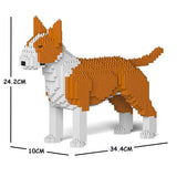 English Bull Terrier Dog Sculptures - LAminifigs , lego style jekca building set