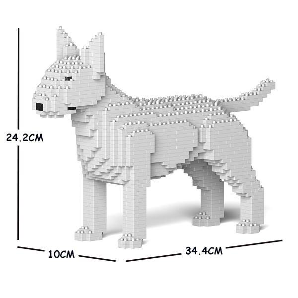 English Bull Terrier Dog Sculptures - LAminifigs , lego style jekca building set