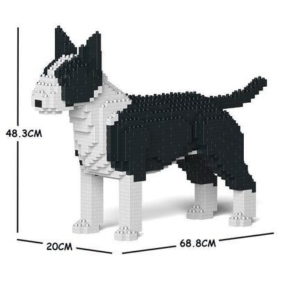 English Bull Terrier Dog Sculptures - LAminifigs , lego style jekca building set