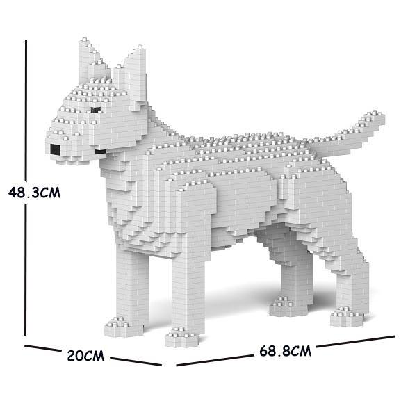 English Bull Terrier Dog Sculptures - LAminifigs , lego style jekca building set