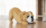 English Bulldog 4-in-1 Pack Dog Sculptures - LAminifigs , lego style jekca building set