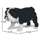 English Bulldog Dog Sculptures - LAminifigs , lego style jekca building set