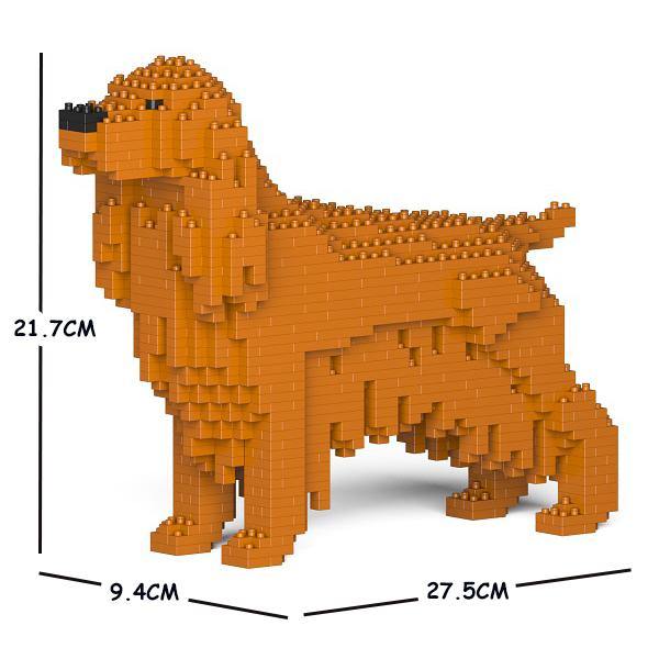 English Cocker Spaniel Dog Sculptures - LAminifigs , lego style jekca building set