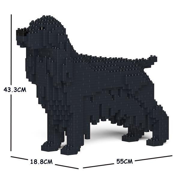 English Cocker Spaniel Dog Sculptures - LAminifigs , lego style jekca building set