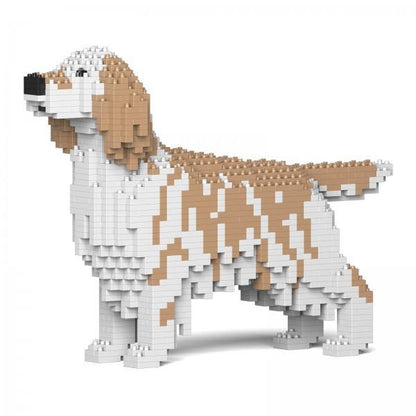 English Setter Dog Sculptures - LAminifigs , lego style jekca building set