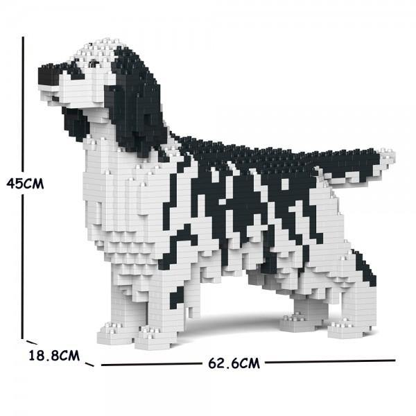 English Setter Dog Sculptures - LAminifigs , lego style jekca building set