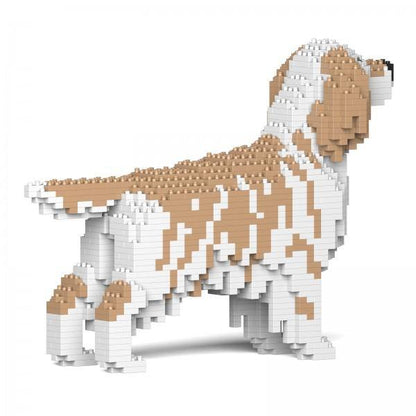 English Setter Dog Sculptures - LAminifigs , lego style jekca building set