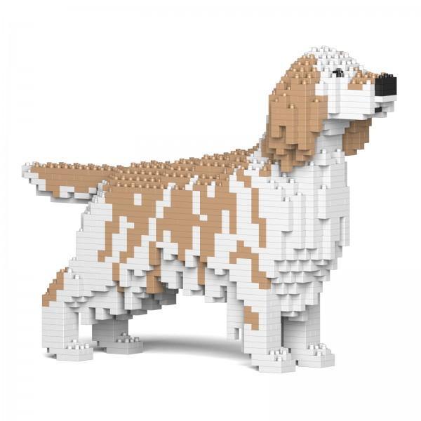 English Setter Dog Sculptures - LAminifigs , lego style jekca building set