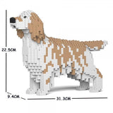 English Setter Dog Sculptures - LAminifigs , lego style jekca building set