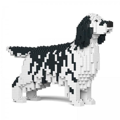 English Setter Dog Sculptures - LAminifigs , lego style jekca building set