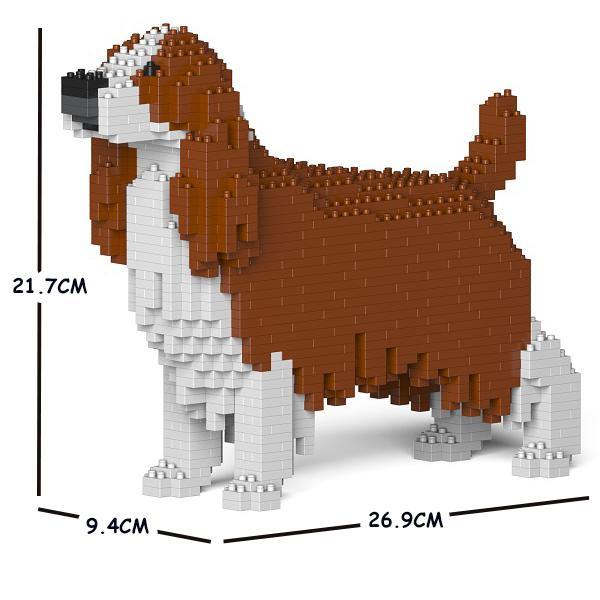 English Springer Spaniel Dog Sculptures - LAminifigs , lego style jekca building set