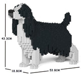 English Springer Spaniel Dog Sculptures - LAminifigs , lego style jekca building set