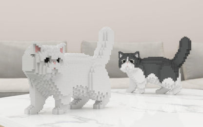 Exotic Shorthair Cats Sculptures - LAminifigs , lego style jekca building set