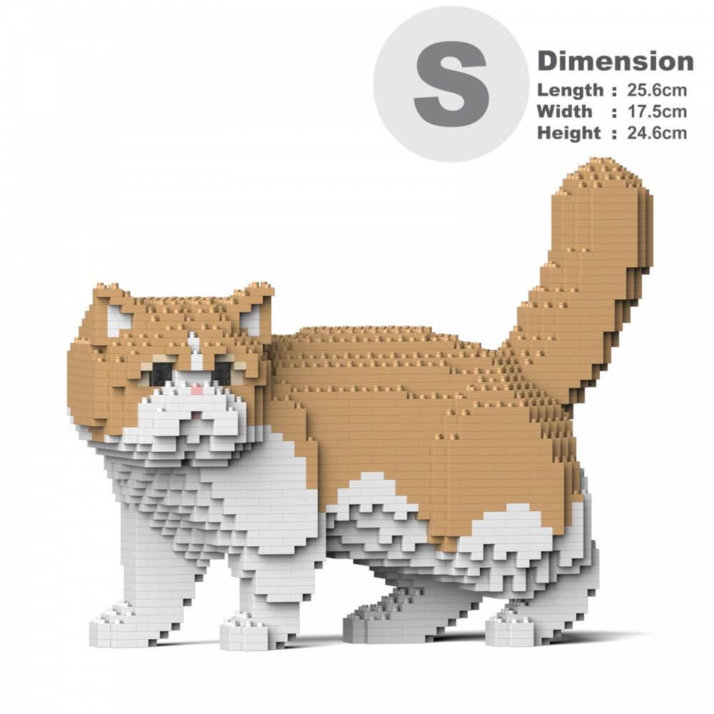 Exotic Shorthair Cats Sculptures - LAminifigs , lego style jekca building set