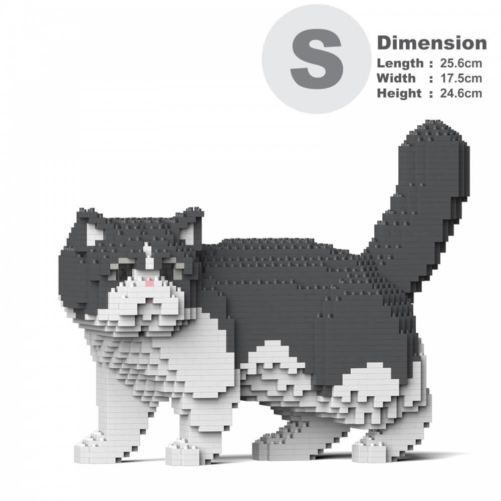 Exotic Shorthair Cats Sculptures - LAminifigs , lego style jekca building set