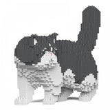 Exotic Shorthair Cats Sculptures - LAminifigs , lego style jekca building set