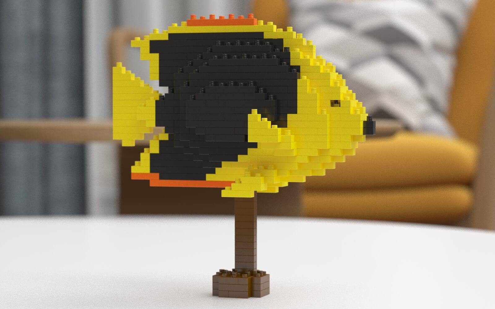 Fish Sculptures - LAminifigs , lego style jekca building set