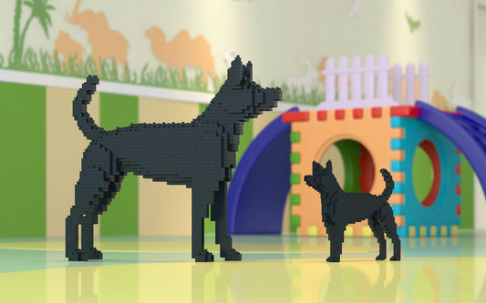 Formosan Mountain Dog Sculptures - LAminifigs , lego style jekca building set