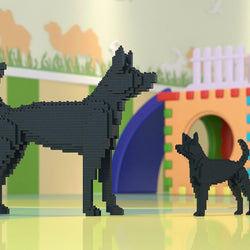 Formosan Mountain Dog Sculptures - LAminifigs , lego style jekca building set