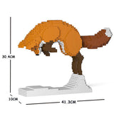 Foxes Sculptures - LAminifigs , lego style jekca building set